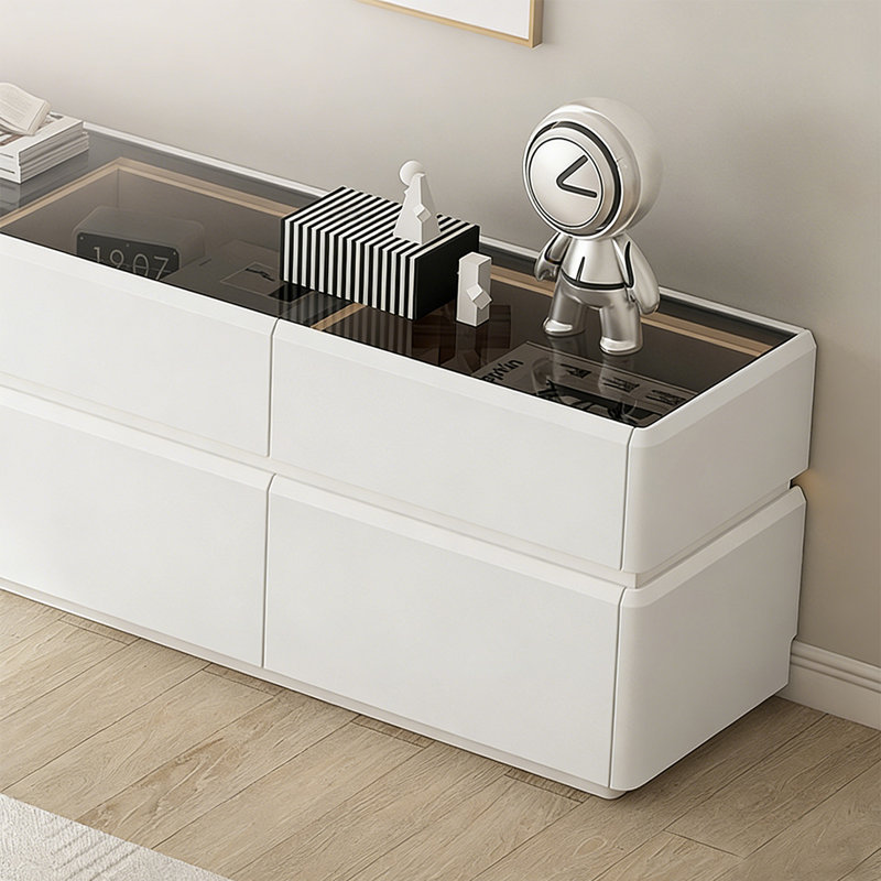 Meuble télé de luxe moderne et minimaliste, H 23,62 po x L 70,86 po x l 15,74 po