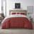 Ridge 6 Piece Printed Herringbone Quilt Set with Throw Pillows-1662927696-1633442427