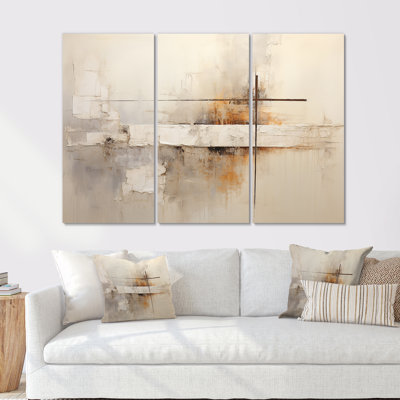 Croix de Christianisme beige de Jessus I - ensemble d'art mural Christianisme