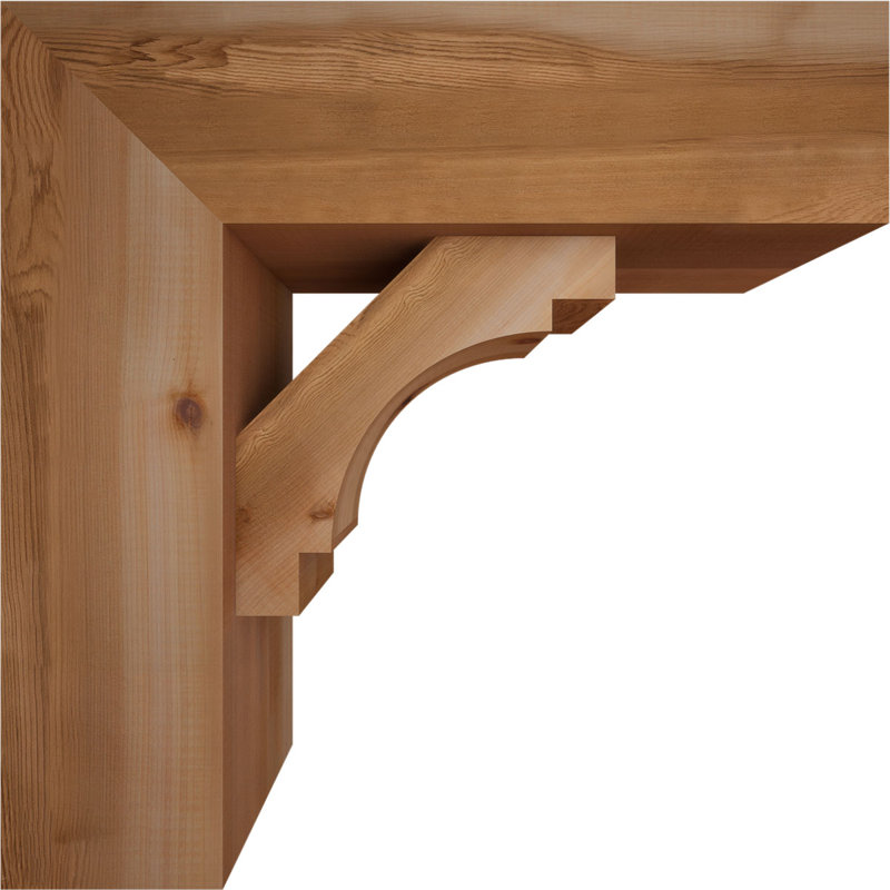 Support Merced Block avec support décalé, 22 X 22, Cèdre rouge occidental de l 7 1/2 po (lisse)