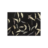 Falling Feathers Black IV Painting by Sarah Atkinson