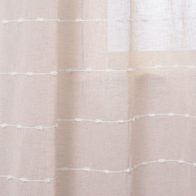 Farmhouse Textured Sheer Sheer Curtain Pair