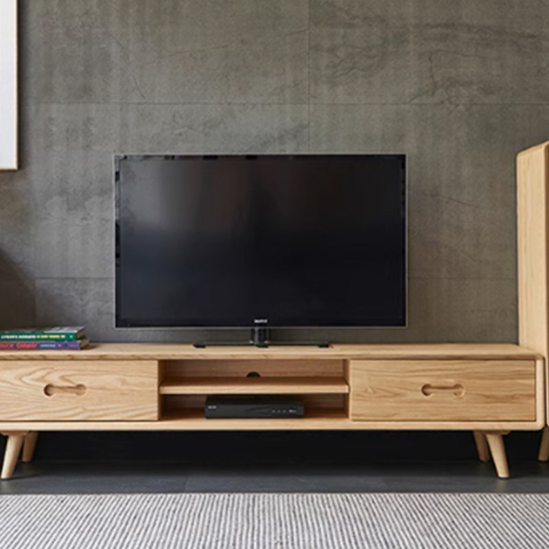 Solid Wood Style Unique Design TV Stand