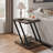 Z-Shaped Weather Resistant Wicker Patio Side Table