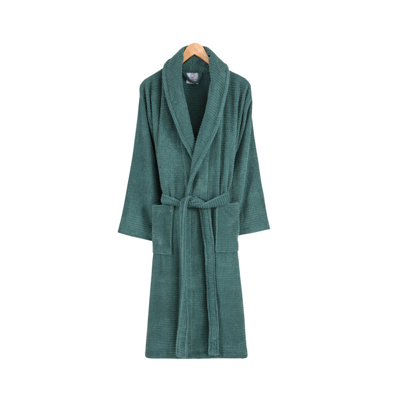 Peignoir 100% coton éponge, S, Vert