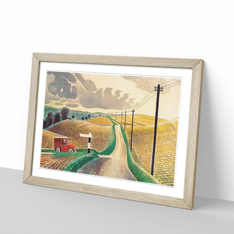 Eric Ravilious - Single Picture Frame Print, Oak