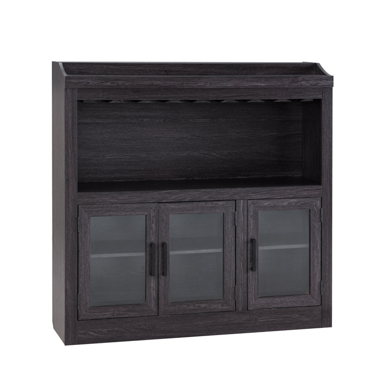 Bar Jill Zarin, Gris anthracite, H 46 po x L 42,9 po x P 13 po