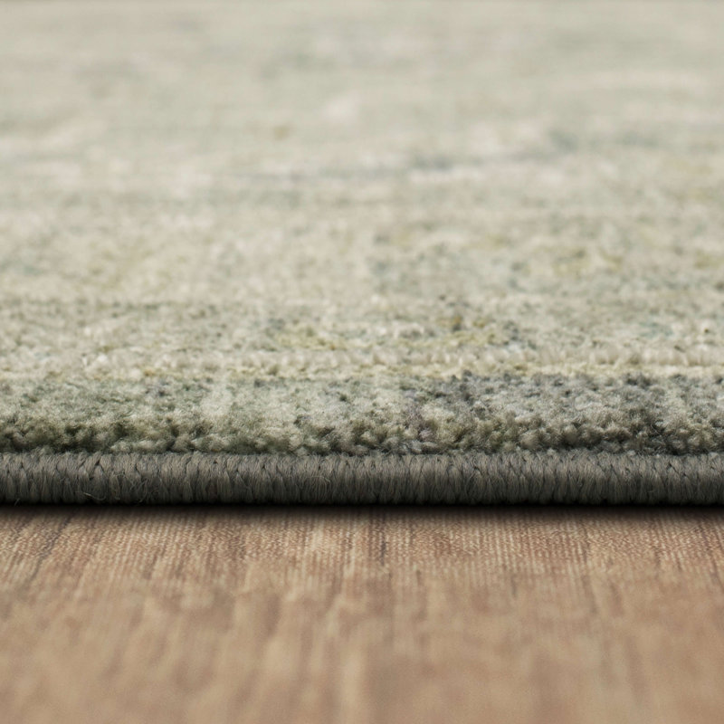 Kumra Oriental Dark Gray Woven Area Rug, Rectangle 7'8" x 10'3"