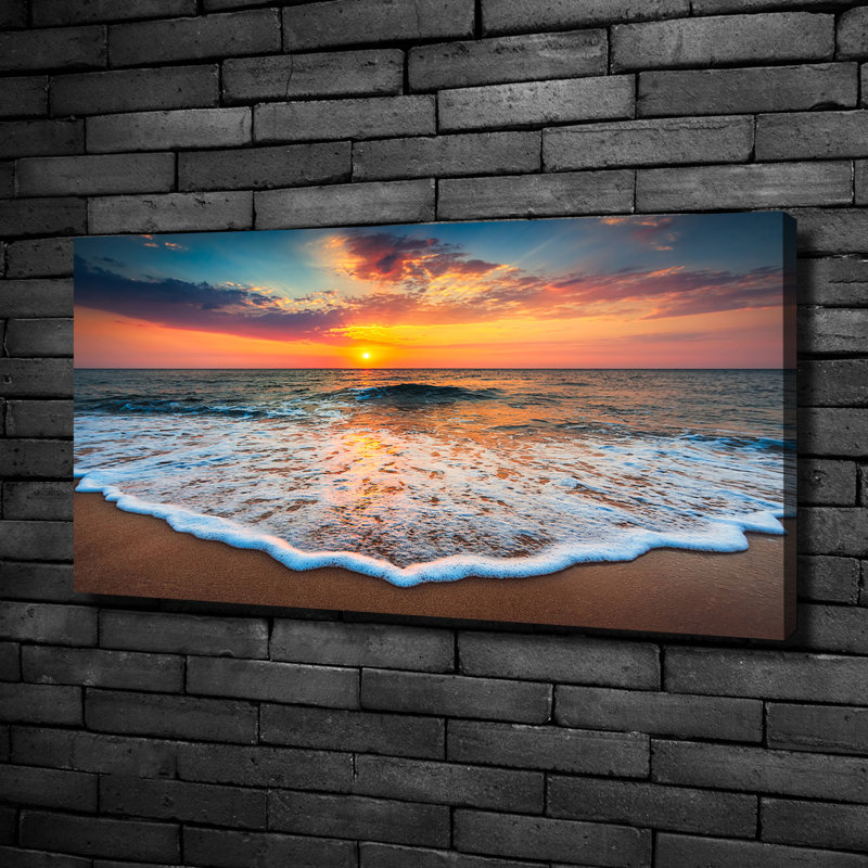 Sunset By The Sea - Wrapped Canvas Print