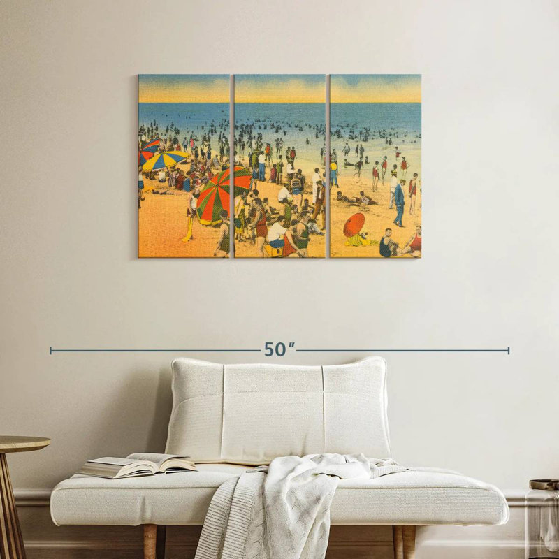 Plage Gillard carte postale, H 24 po x l 38 po