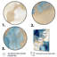 «Blue and Gold Marble Clouds», reproduction d'art sur toile encadrée-1418641810-1418641818