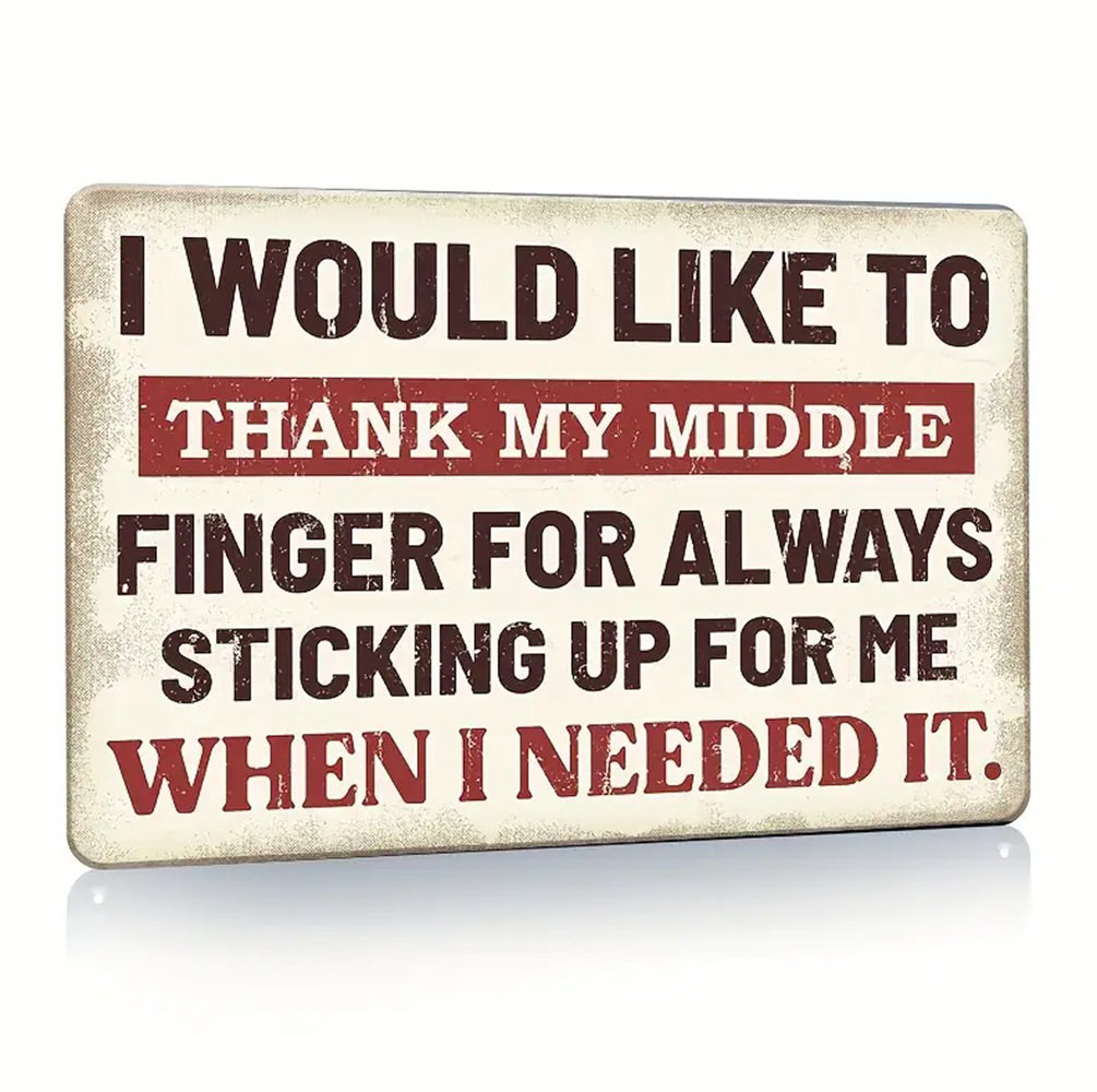 Finishing Touches Wall Decor Office Dorm Den Humor Personality Vintage ...