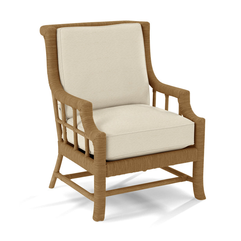 Lafayette Armchair, Ivory Crypton Performance; 0886-91, Honey