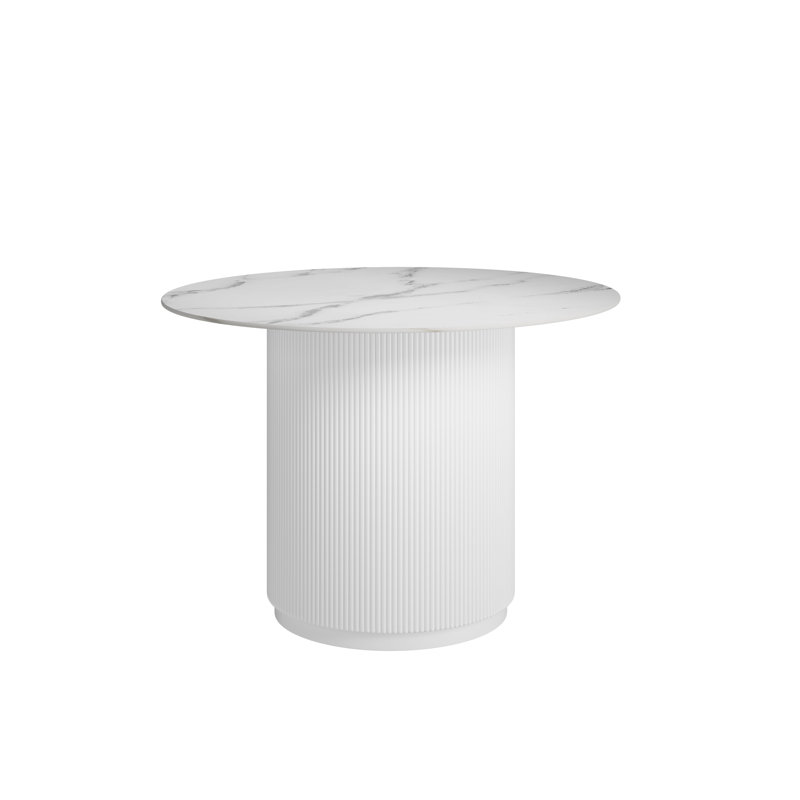 Catrenia Round Stone Top Dining Table