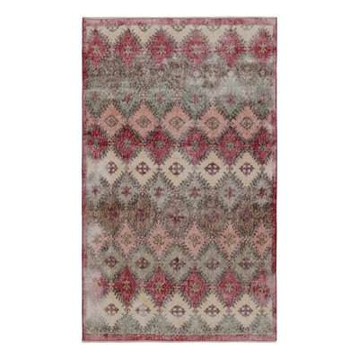 One-of-a-Kind Rectangle 4’7x7’8’’ 1960s Wool Area Rug