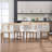 Farmhouse Solid Wood Barstools With Vintage Brass Studs, Upholstered Low Barstools For Bar Counters And Kitchen Islands Set Of 2-912758494