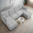 88.6" U-Shape Corduroy Sectional – 2 Movable Ottomans, Cloud-Like Comfort-1074855958