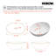  Robinet de lavabo vasque ovale en céramique blanc 16 po