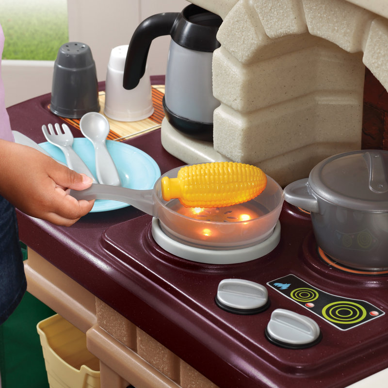 Heart of the Home Beige and Gray Play Kitchen Set