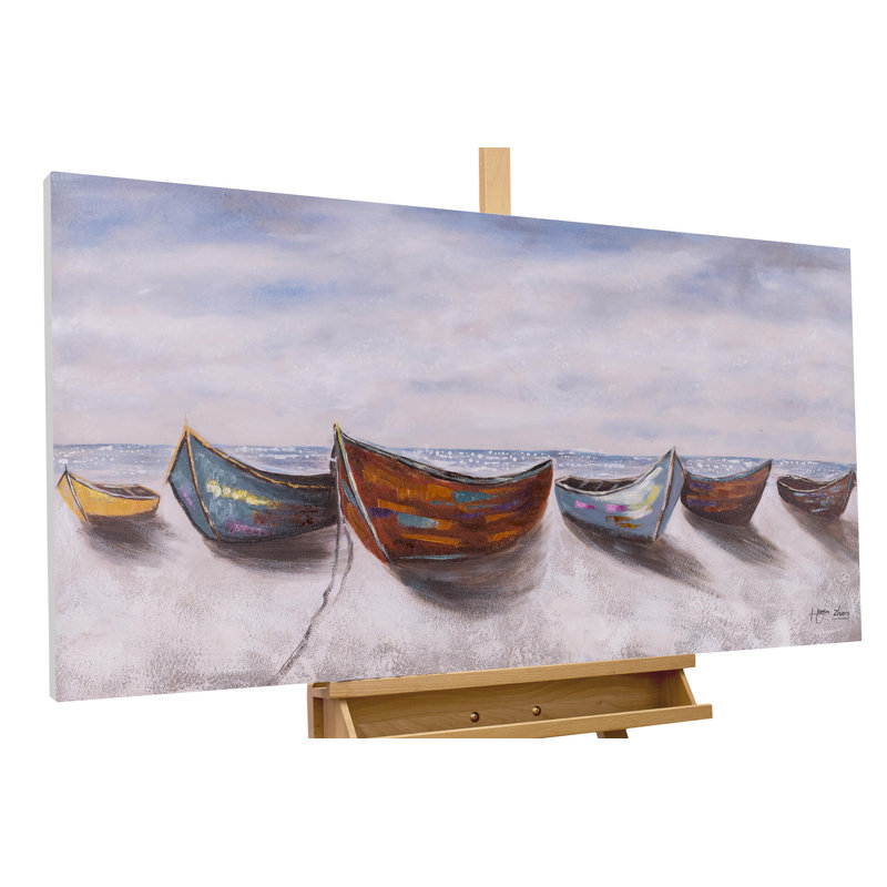 Acrylic Painting on Boats of the Fisherman