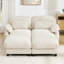Canapé Cloud Feel avec repose-pieds amovible et tissu chenille-1835438825