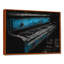 «Blue Black Vintage Piano Music - Art mural de musique-136104951-106126955