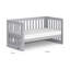 Turin Cot Bed with Mattress-66582776