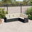 Vidaxl Garden Sofa Set Black, Cream White