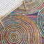 Tapis oriental en laine / coton touffeté à la main Anaheim Nantucket - mauve / vert / bleu-1581434042