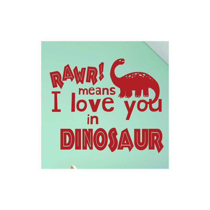 Animals Non-Wall Damaging Wall Decal, Dark Red, Large