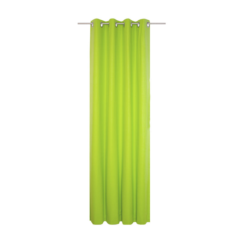 Eisenhauer Cotton Room Darkening Curtain Single Panel, 130cm Width x 145cm Drop, Green