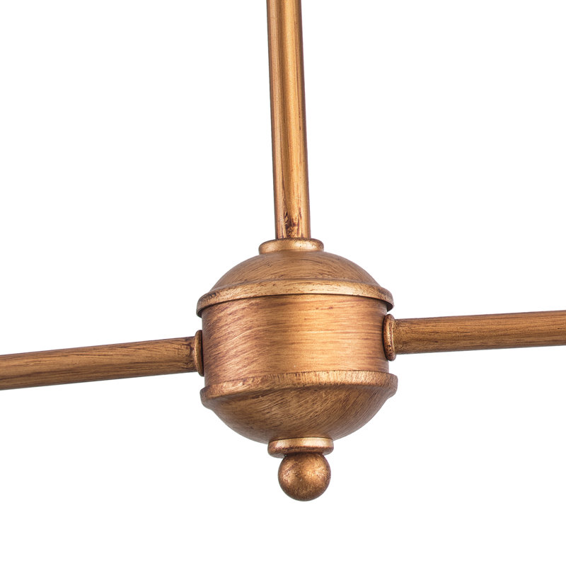 Maris 4 - Light Dimmable Linear Chandelier, Brass