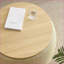 Repose-pieds avec rangement, tabouret de table de bout 2 en 1, 25,5 x 25,5 x 14,5, naturel | Revêtement en plastique