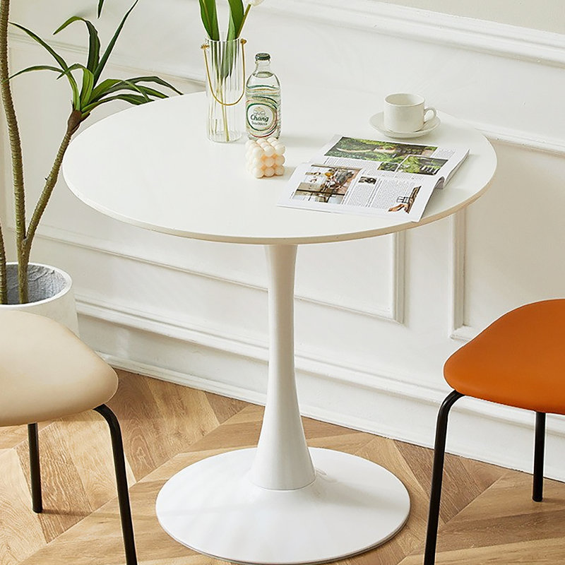 Table de salle à manger Gedin, Blanc, Blanc, H 29,1 po x L 23,6 po x l 23,6 po