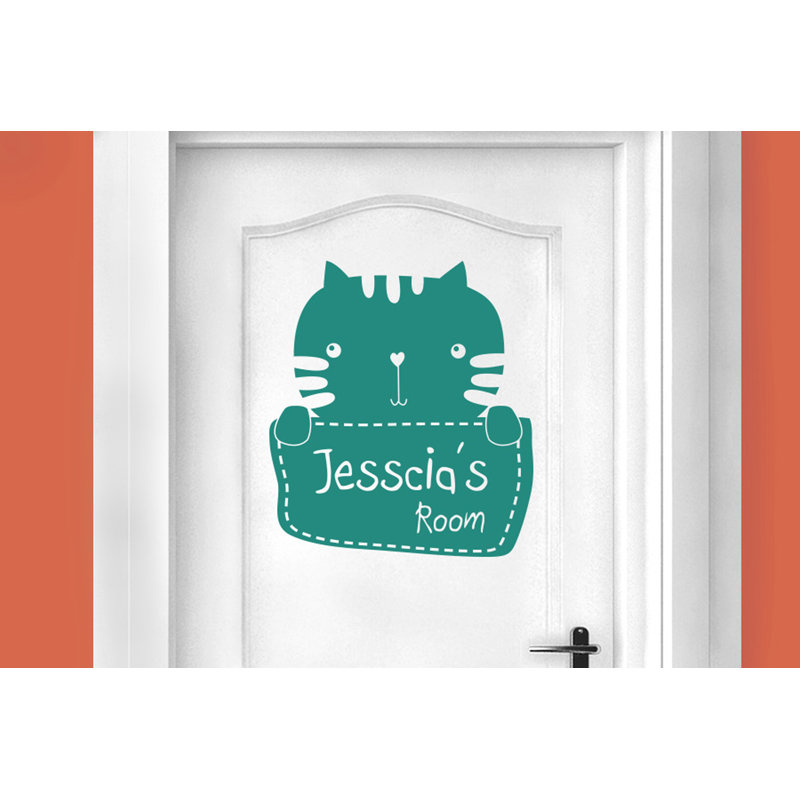 Animals Wall Decal, Aqua Green