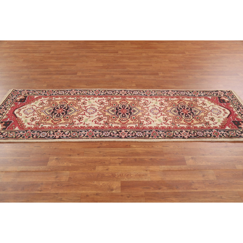 Tapis de couloir oriental ivoire 3x8
