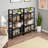 4-Tier Folding Bookshelf with Easy Assembly, Space-Saving Storage Shelf for Small Spaces, Rustic Display Rack for Home or Office