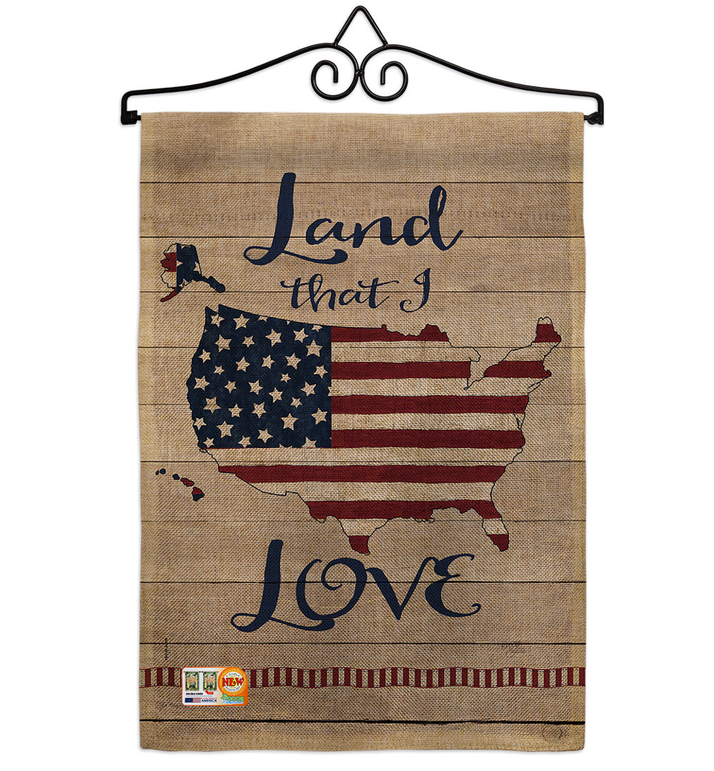 Pakrat Double Sided 18.5'' H x 13'' W Polyester Independence Day Garden Flag The Holiday Aisle®