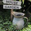 Vase en métal rustique pour fleur ， Vintage Pitchr Vase Flower Vase Farmhouse Table Kitchen Decor-71925713