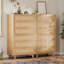 Commode 6 tiroirs en rotin