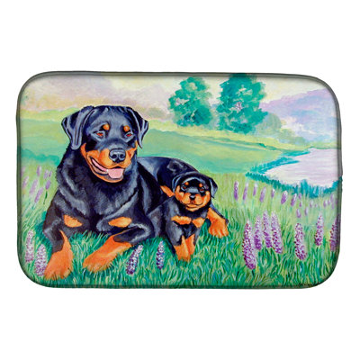 Tapis de séchage rottweiler