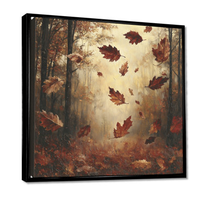 Décoration murale feuilles de chêne brunes - feuilles