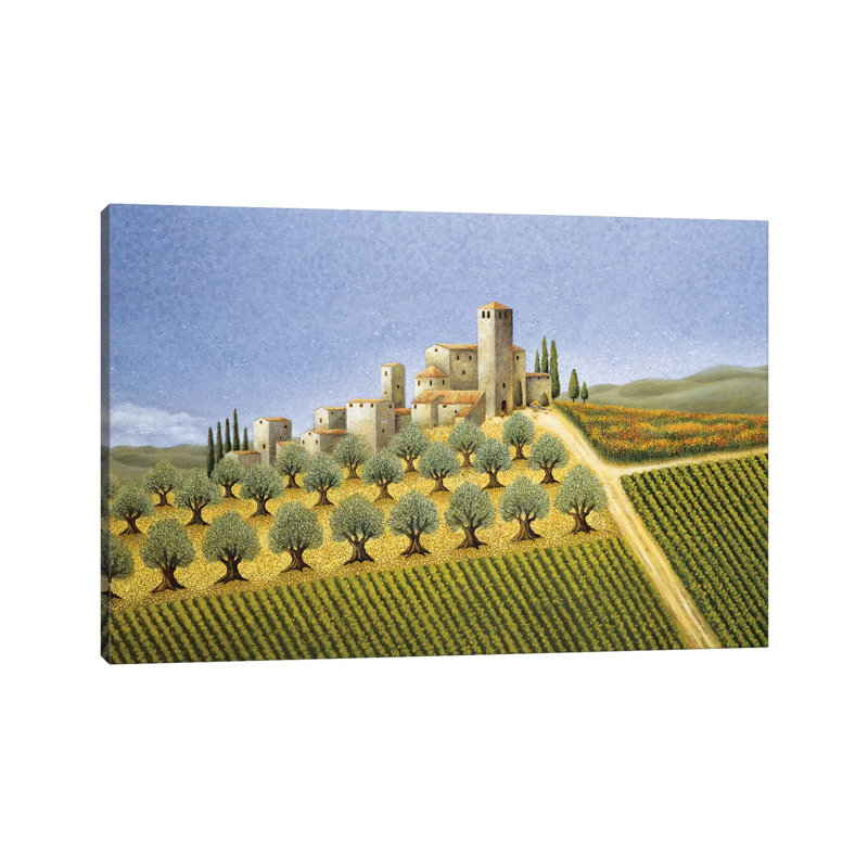 Tuscan Hillside With Olive Trees by Lowell Herrero - Wrapped Canvas Painting, 66.04 cm H x 45.72 cm W x 1.91 cm D