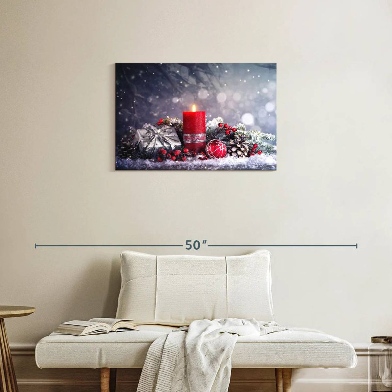 Décoration de l'Avent enneigé