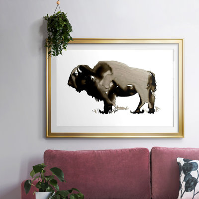 Bison II monochrome, impression sur papier