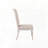 Fabric Upholstered Side Chair with Antique Finish