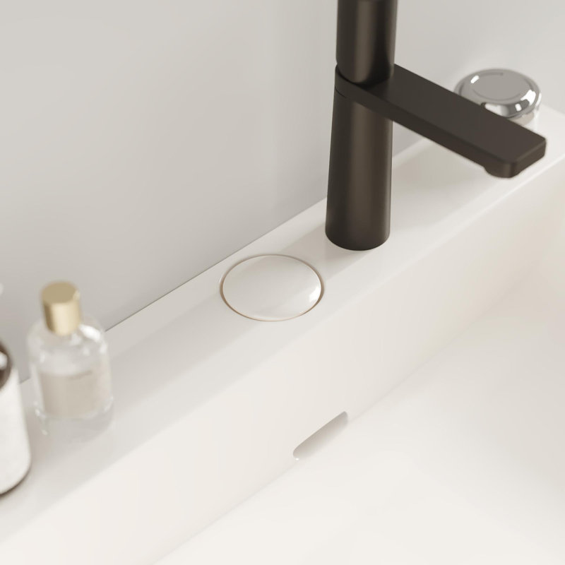 Meuble-lavabo 24 po avec lavabo, Blanc, Blanc