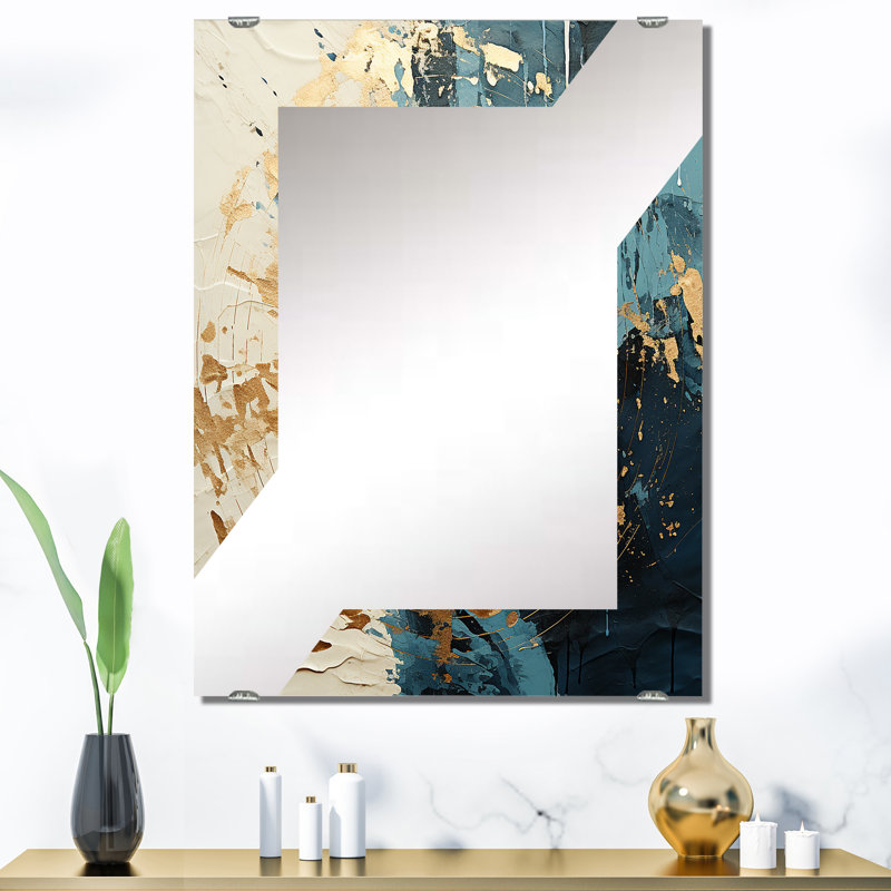 Miroir mural décoratif en vinyle Figgins - MIR136803, 40 po x 30 po