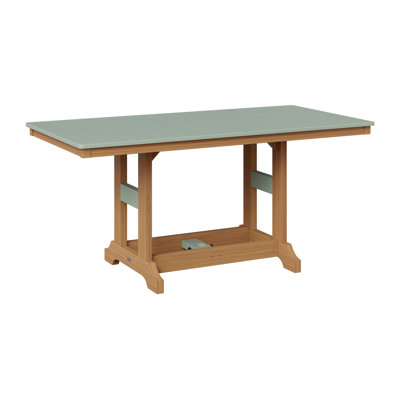Table de salle à manger à hauteur de comptoir rectangulaire de 66 po Berlin Gardens Garden Classic