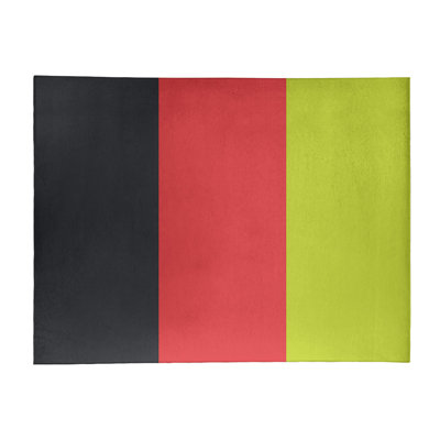 Tapis gris charbon/torche à rayures rouge/volts